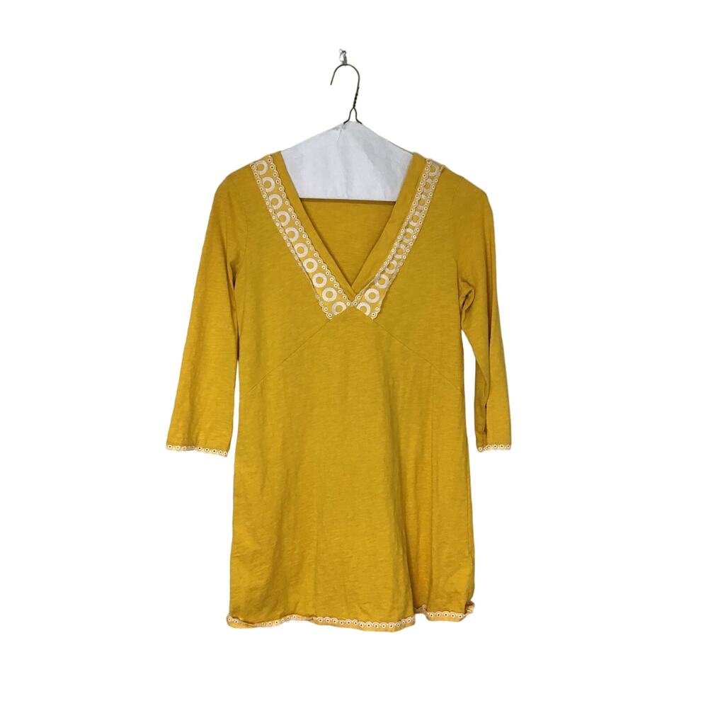 Boden Yellow Women's Long Sleeve Shirt Size 8
